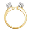 14k Yellow Gold Wrap-Style Ring Enhancer, Size 6 14k Yellow Gold Wrap-Style Ring Enhancer, Size 6