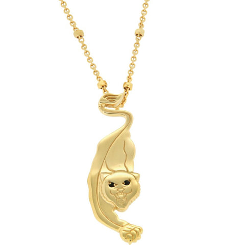 18k Yellow Gold Vermeil Panther 17" Necklace for Courage 18k Yellow Gold Vermeil Panther 17" Necklace for Courage