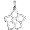 Forget Me Not Charm in 14K White Gold Forget Me Not Charm in 14K White Gold