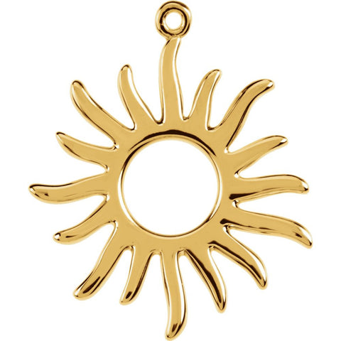 14k Yellow Gold Petite Sun Dangle 14k Yellow Gold Petite Sun Dangle