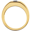 14k Yellow Gold Sapphire Men's Ring, Size 7