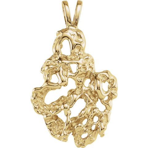 14k Yellow Gold Nugget Pendant 14k Yellow Gold Nugget Pendant