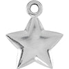 Sterling Silver 11.5X9.75mm Puffed Star Charm With Jump Ring Sterling Silver 11.5X9.75mm Puffed Star Charm With Jump Ring
