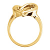 14k Yellow Gold Freeform Heart Ring, Size 6 14k Yellow Gold Freeform Heart Ring, Size 6