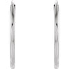 14k White Gold 15mm Endless Hoop Earrings 14k White Gold 15mm Endless Hoop Earrings