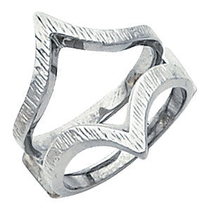 14k White Gold Ring Guard , Size 6 14k White Gold Ring Guard , Size 6