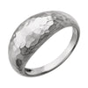 14K White Gold 8.2mm Hammered Dome Ring (Size 7) 14K White Gold 8.2mm Hammered Dome Ring (Size 7)