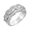 1 CTTW Diamond Anniversary Band in 14k White Gold (Size 6 ) 1 CTTW Diamond Anniversary Band in 14k White Gold (Size 6 )