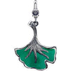26.00x22.00 mm Leaf Charm in Sterling Silver 26.00x22.00 mm Leaf Charm in Sterling Silver