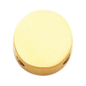 14k Yellow Gold Round Bracelet Slide 14k Yellow Gold Round Bracelet Slide