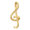 21.00x09.00 mm Music Symbol Pendant in 14K Yellow Gold 21.00x09.00 mm Music Symbol Pendant in 14K Yellow Gold