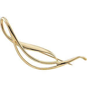 14k Yellow Gold Fashion Brooch 14k Yellow Gold Fashion Brooch