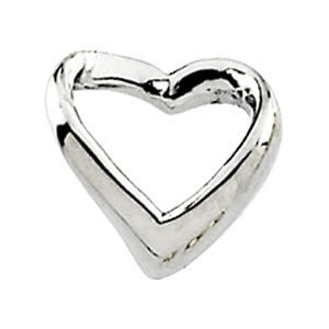 14k White Gold Heart Pendant 14k White Gold Heart Pendant