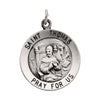 18.25 mm Round St. Thomas Pendant Medal in Sterling Silver 18.25 mm Round St. Thomas Pendant Medal in Sterling Silver