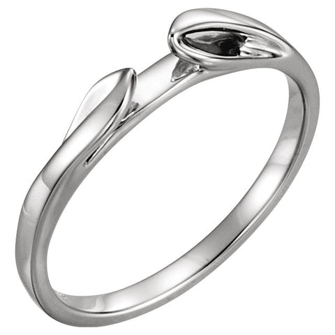 14k White Gold Remount Ring, Size 6 14k White Gold Remount Ring, Size 6