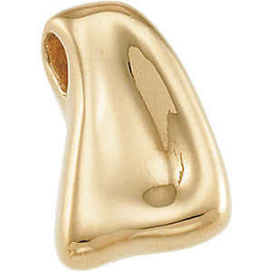 14k Yellow Gold Freeform Pendant Slide 14k Yellow Gold Freeform Pendant Slide