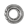 Sterling Silver 10.5x8mm American Flag Bead Sterling Silver 10.5x8mm American Flag Bead
