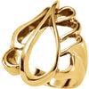 Metal Fashion Ring in 14k Yellow Gold ( Size 6 ) Metal Fashion Ring in 14k Yellow Gold ( Size 6 )