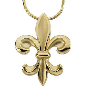 14k Yellow Gold Fleur-de-lis Necklace 14k Yellow Gold Fleur-de-lis Necklace