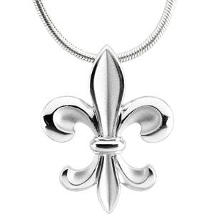 Sterling Silver Fleur-De-Lis 18" Necklace Sterling Silver Fleur-De-Lis 18" Necklace