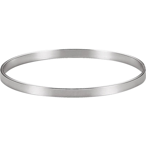 Sterling Silver 4.75mm Bangle Bracelet Sterling Silver 4.75mm Bangle Bracelet