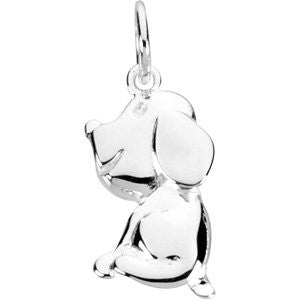 Sterling Silver Dog Charm Sterling Silver Dog Charm