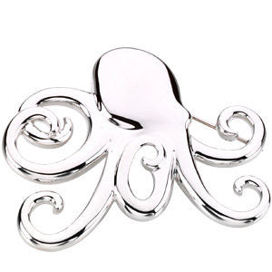 Sterling Silver Octopus Brooch Sterling Silver Octopus Brooch