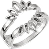 All Metal Ring Guard in 14K White Gold (Size 6)