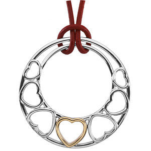 Two-Tone Fashion Heart Pendant Two-Tone Fashion Heart Pendant