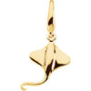 Gold Fashion Stingray Charm in 14K Yellow Gold Gold Fashion Stingray Charm in 14K Yellow Gold