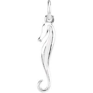 Sterling Silver Sea Horse Dangle-Left Sterling Silver Sea Horse Dangle-Left