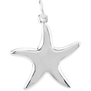 Sterling Silver Starfish Charm Sterling Silver Starfish Charm