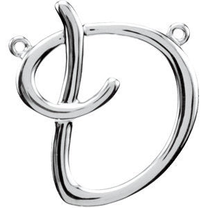 Sterling Silver "D" Script Initial Sterling Silver "D" Script Initial