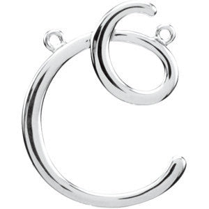 Sterling Silver "C" Script Initial Sterling Silver "C" Script Initial