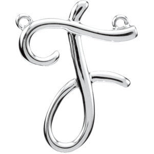 Sterling Silver "F" Script Initial Sterling Silver "F" Script Initial