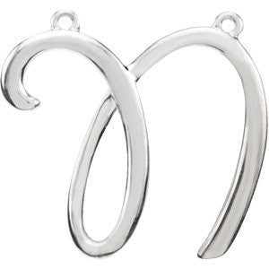 Sterling Silver "N" Script Initial Sterling Silver "N" Script Initial