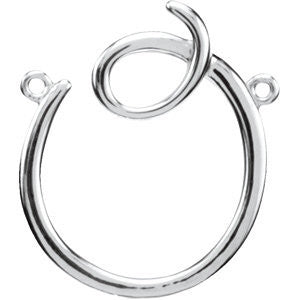 Sterling Silver "O" Script Initial Sterling Silver "O" Script Initial