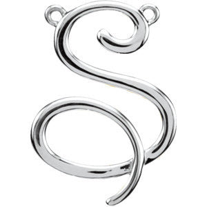 Sterling Silver "S" Script Initial Sterling Silver "S" Script Initial