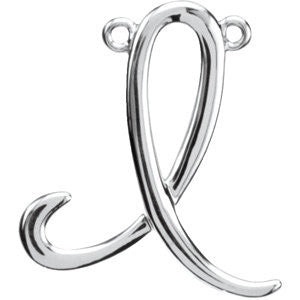 Sterling Silver "I" Script Initial Sterling Silver "I" Script Initial