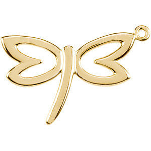 14k Yellow Gold Petite Dragonfly Dangle 14k Yellow Gold Petite Dragonfly Dangle