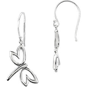 Sterling Silver Petite Dragonfly Earrings Sterling Silver Petite Dragonfly Earrings