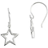 Petite Star Earrings in Sterling Silver