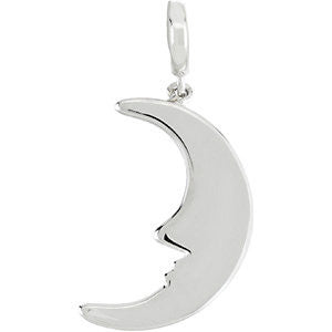 Sterling Silver Petite Moon Charm