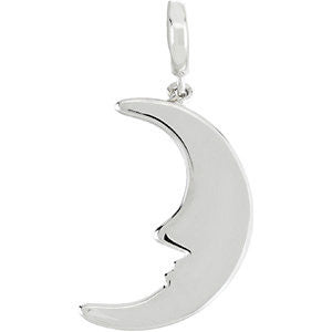 Sterling Silver Petite Moon Charm Sterling Silver Petite Moon Charm