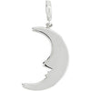 Petite Moon Charm in Sterling Silver