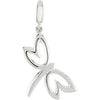 Petite Dragonfly Charm in 14K White Gold