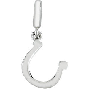 Sterling Silver Petite Horseshoe Charm Sterling Silver Petite Horseshoe Charm