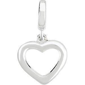 Sterling Silver Petite Heart Charm Sterling Silver Petite Heart Charm