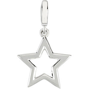 Sterling Silver Petite Star Charm Sterling Silver Petite Star Charm
