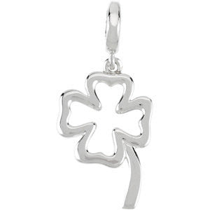 Sterling Silver Petite Clover Charm